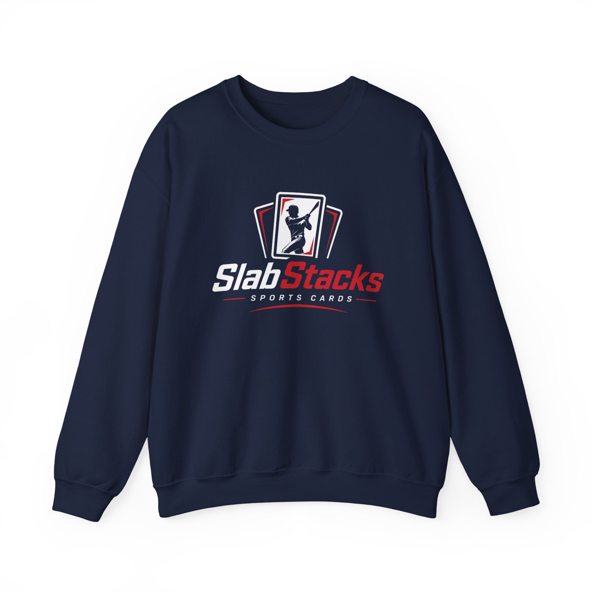 Slab Stacks Sports Cards Logo Crewneck Pullover