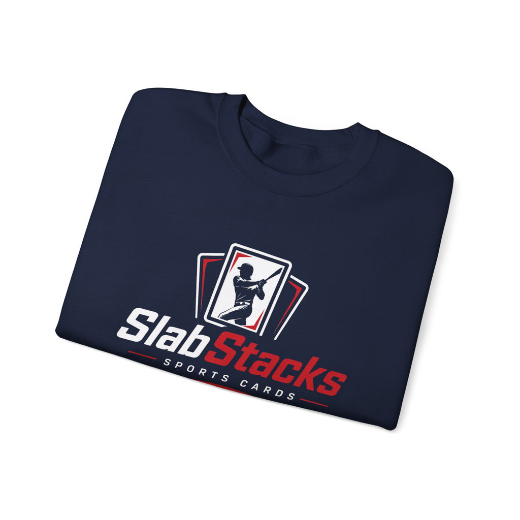 Slab Stacks Sports Cards Logo Crewneck Pullover