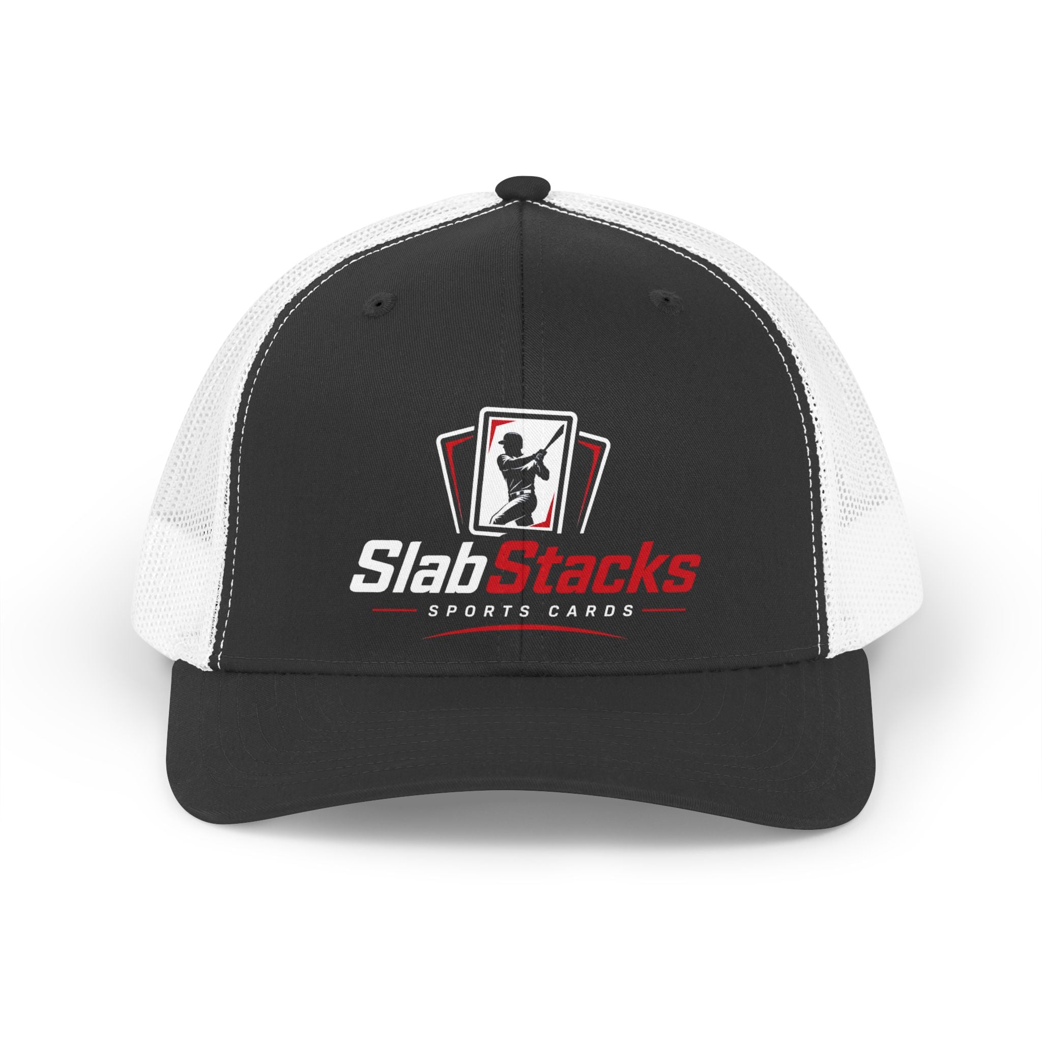 SlabStacks Sports Cards Trucker Hat | Retro Logo Mesh Cap